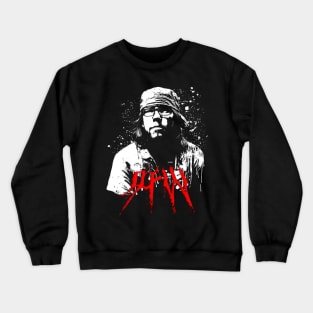 David Foster Wallace Metal Silkscreen Crewneck Sweatshirt